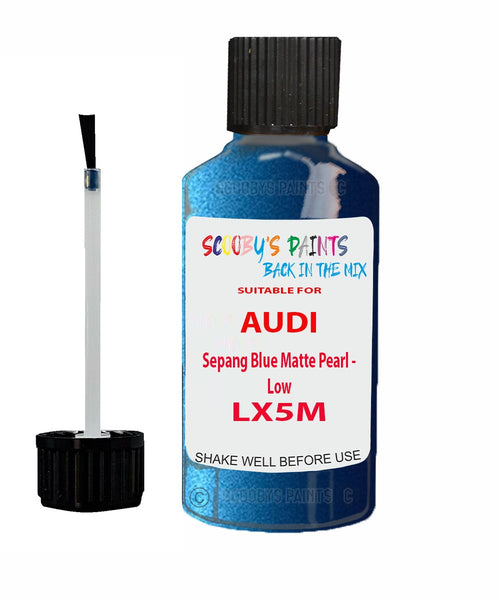 Paint For Audi R8 Sepang Blue Matte Pearl - Low Code LX5M Touch Up Paint Scratch Stone Chip Kit