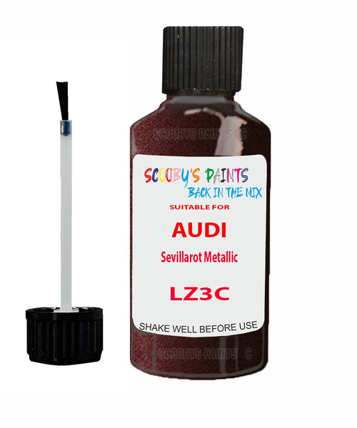 Paint For Audi S8 Sevillarot Metallic Code LZ3C Touch Up Paint Scratch Stone Chip Kit
