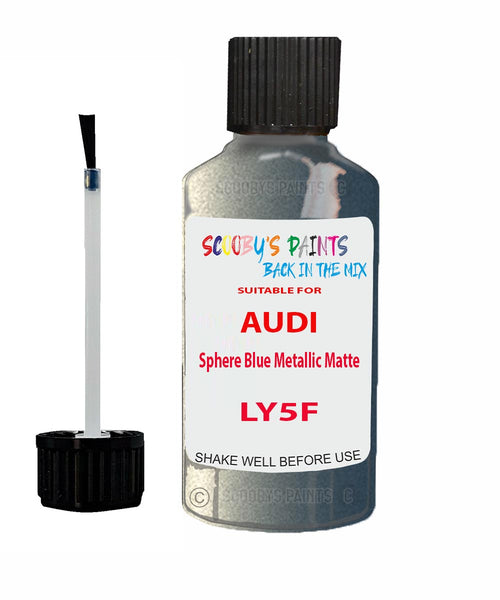 Paint For Audi R8 Sphere Blue Metallic Matte Code LY5F Touch Up Paint Scratch Stone Chip Kit