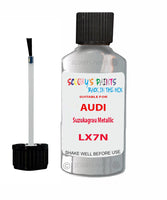 Paint For Audi R8 Suzukagrau Metallic Code LX7N Touch Up Paint Scratch Stone Chip Kit