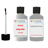 Anti Rust Primer Undercoat Audi R8 Suzukagrau Metallic Code LX7N Touch Up Paint Scratch Stone Chip Kit