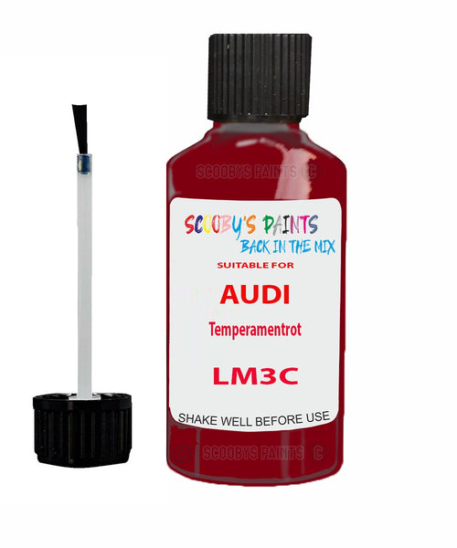 Paint For Audi Q8 Temperamentrot Code LM3C Touch Up Paint Scratch Stone Chip Kit