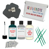 stone chip fix paint panel Audi S1 Tiomangruen Code LX6B Touch Up Paint Scratch Stone Chip Kit