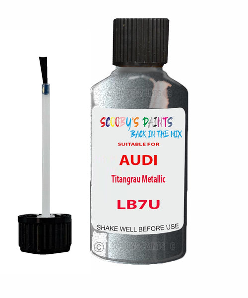 Paint For Audi Q2 Titangrau Metallic Code LB7U Touch Up Paint Scratch Stone Chip Kit