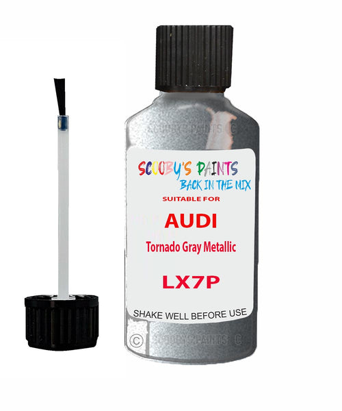 Paint For Audi A6 Tornado Gray Metallic Code LX7P Touch Up Paint Scratch Stone Chip Kit