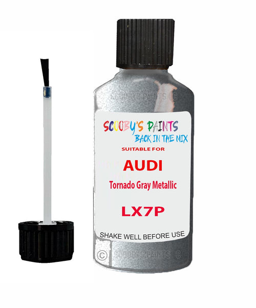 Paint For Audi RS7 Tornado Gray Metallic Code LX7P Touch Up Paint Scratch Stone Chip Kit