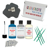 stone chip fix paint panel Audi Q2 Turbo Blue Code LV5C Touch Up Paint Scratch Stone Chip Kit