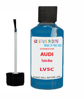 Paint For Audi A3 Turbo Blue Code LV5C Touch Up Paint Scratch Stone Chip Kit