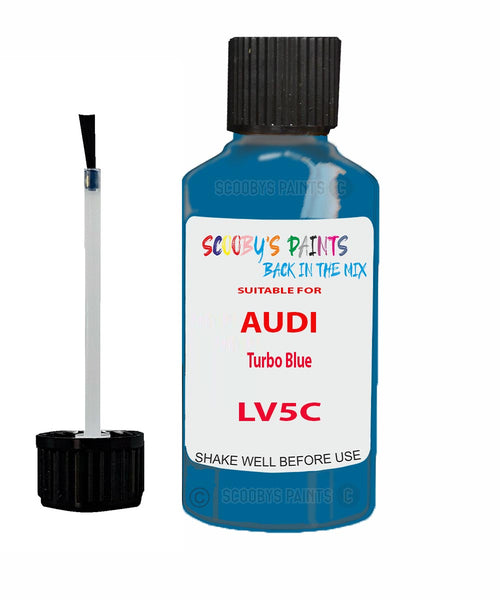 Paint For Audi TTS Turbo Blue Code LV5C Touch Up Paint Scratch Stone Chip Kit