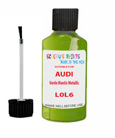 Paint For Audi A3 Verde Mantis Metallic Code L0L6 Touch Up Paint Scratch Stone Chip Kit