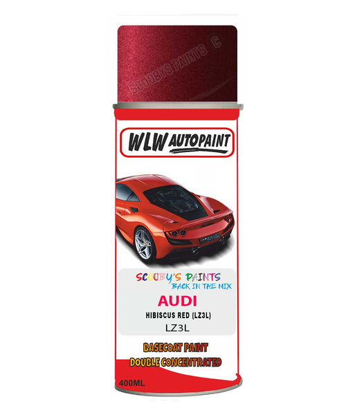 AUDI A8 HIBISCUS RED code: LZ3L Car Aerosol Spray Paint 1998-2001