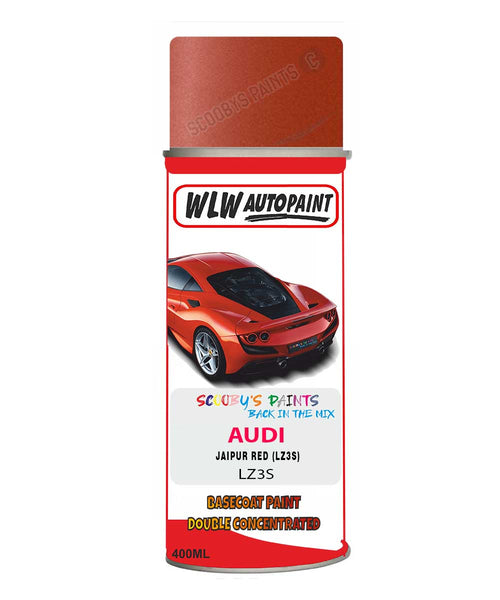 AUDI A4/S4 JAIPUR RED code: LZ3S Car Aerosol Spray Paint 1999-2002