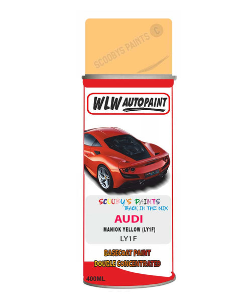 AUDI TT COUPE MANIOK YELLOW code: LY1F Car Aerosol Spray Paint 1998-2000