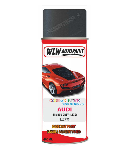 AUDI TT COUPE NIMBUS GREY code: LZ7X Car Aerosol Spray Paint 1999-2015