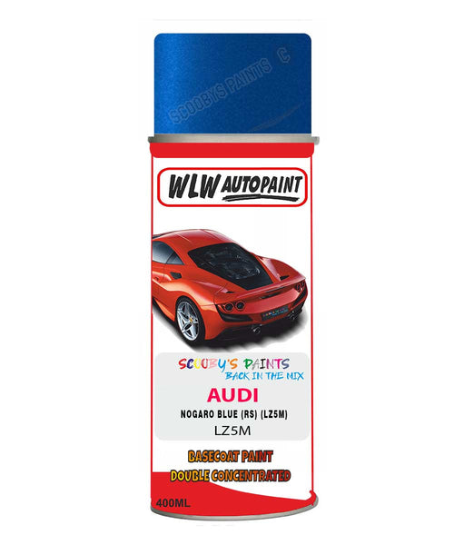 AUDI S8 NOGARO BLUE (RS) code: LZ5M Car Aerosol Spray Paint 1994-2005