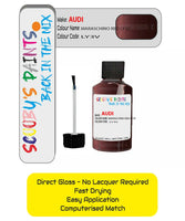 Paint For Audi A5 Maraschino Red Code Q4 Touch Up Paint Scratch Stone Chip Kit