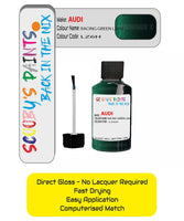 Paint For Audi A4 Racing Green Code Lz6H Touch Up Paint Scratch Stone Chip Kit