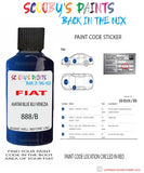 Paint For Fiat/Lancia 500 Avatar Blue Code 888/B Car Touch Up Paint