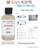 Paint For Fiat/Lancia 500 Avorio Chic Code 689B Car Touch Up Paint