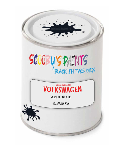 spray gun 2 pack paint Volkswagen Azul Blue Code: La5G