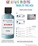 Paint For Fiat/Lancia Panda Azzurro Frizzante Code 737A Car Touch Up Paint
