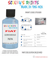 Paint For Fiat/Lancia Ducato Van Azzurro Mundo Code 767A Car Touch Up Paint