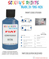 Paint For Fiat/Lancia Ducato Van Azzurro Polizia Code 917A Car Touch Up Paint