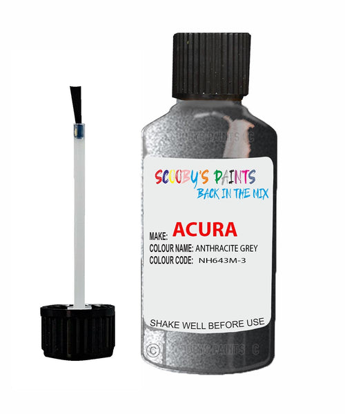 Paint For Acura Tl Anthracite Grey Code Nh643M-3 Touch Up Scratch Stone Chip Repair