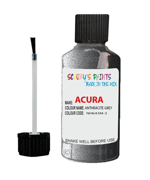 Paint For Acura Cl Anthracite Grey Code Nh643M-3 Touch Up Scratch Stone Chip Repair