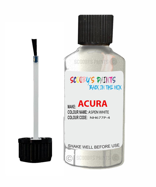 Paint For Acura Zdx Aspen White Code Nh677P-4 Touch Up Scratch Stone Chip Repair