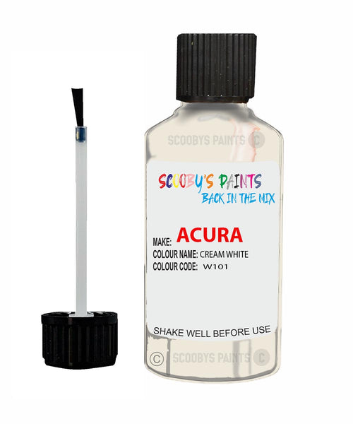 Paint For Acura Slx Cream White Code W101 Touch Up Scratch Stone Chip Repair