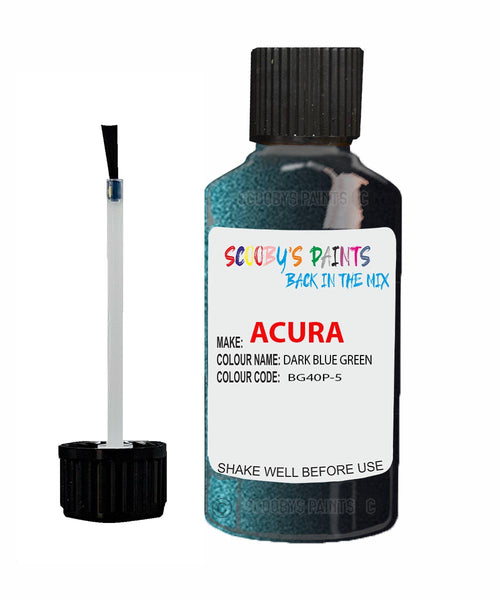Paint For Acura Cl Dark Blue Green Code Bg40P-5 Touch Up Scratch Stone Chip Repair