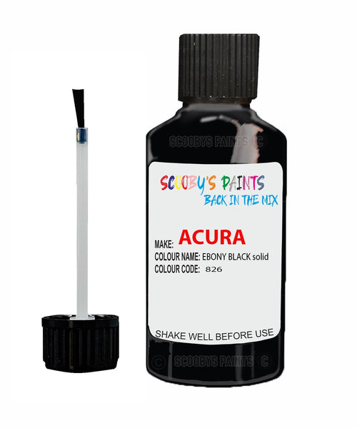 Paint For Acura Slx Ebony Black Code 826 Touch Up Scratch Stone Chip Repair