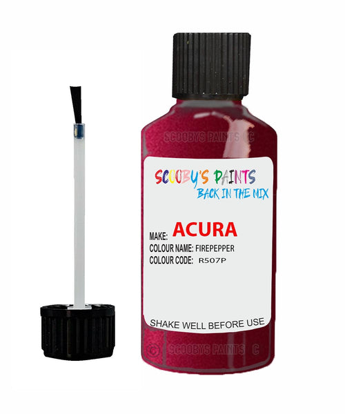 Paint For Acura Rl Firepepper Code R507P Touch Up Scratch Stone Chip Repair