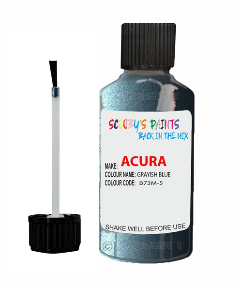 Paint For Acura Cl Grayish Blue Code B73M-5 Touch Up Scratch Stone Chip Repair