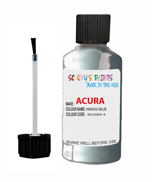 Paint For Acura Mdx Havasu Blue Code Bg50M-4 Touch Up Scratch Stone Chip Repair