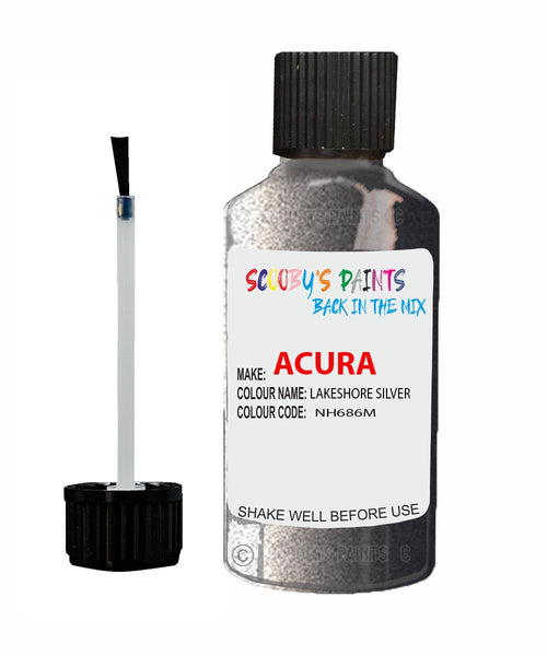 Paint For Acura Rl Lakeshore Silver Code Nh686M Touch Up Scratch Stone Chip Repair