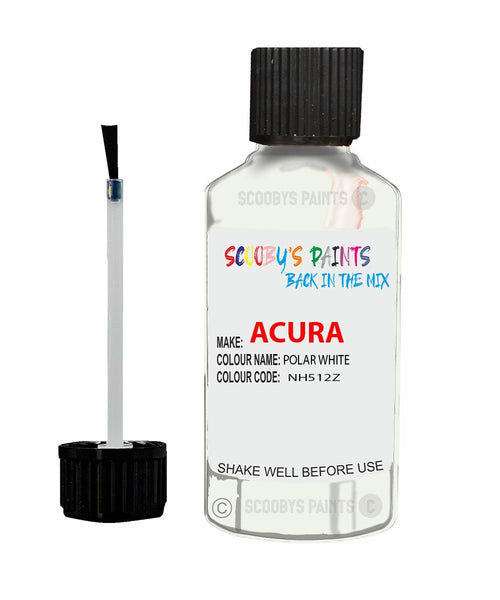 Paint For Acura Integra Polar White Code Nh512Z Touch Up Scratch Stone Chip Repair