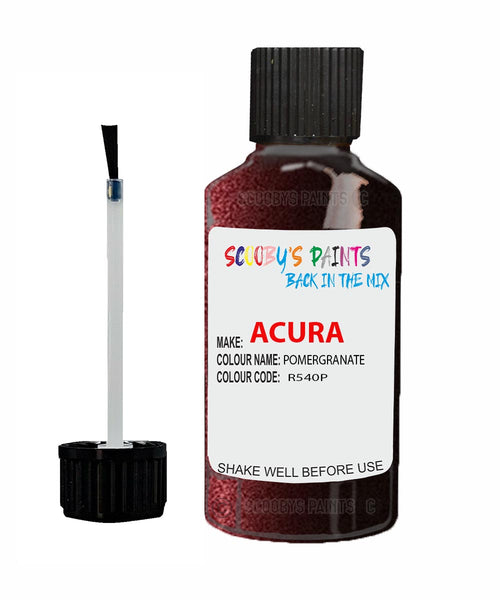 Paint For Acura Rl Pomergranate Code R540P Touch Up Scratch Stone Chip Repair