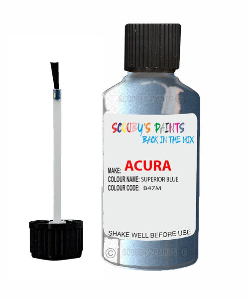 Paint For Acura Integra Superior Blue Code B47M Touch Up Scratch Stone Chip Repair