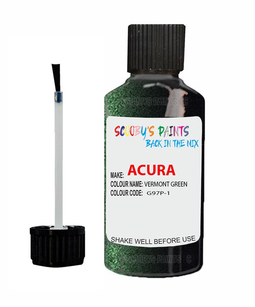 Paint For Acura Rl Vermont Green Code G97P-1 Touch Up Scratch Stone Chip Repair