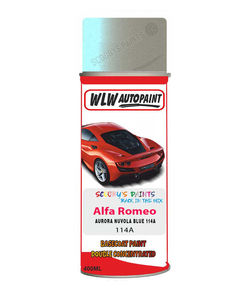 Paint For Alfa Romeo Spider Aurora Nuvola Blue Aerosol Spray Paint 114A