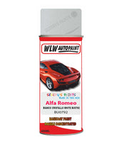 Paint For Alfa Romeo Mito Bianco Cristallo White Aerosol Spray Paint Bu0792