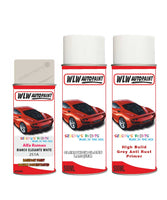 alfa romeo mito bianco elegante white aerosol spray car paint clear lacquer 251a With Anti Rust primer undercoat protection