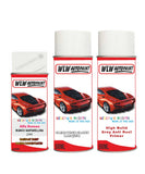alfa romeo gtv bianco santarellina banchisa white aerosol spray car paint clear lacquer 249 With Anti Rust primer undercoat protection
