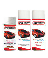 alfa romeo giulia bianco trofeo white aerosol spray car paint clear lacquer 248b With Anti Rust primer undercoat protection