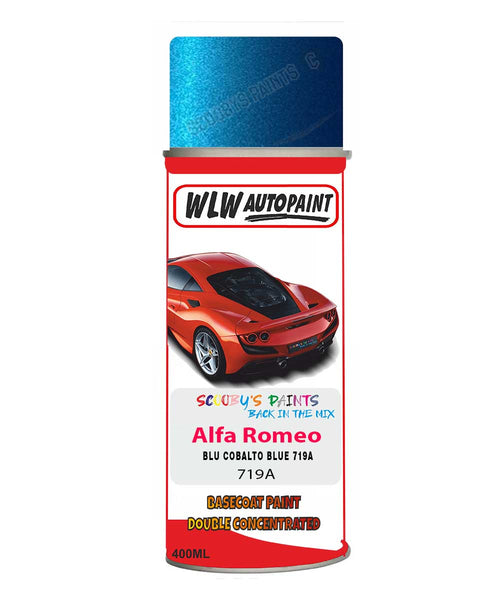 Paint For Alfa Romeo Gtv Blu Cobalto Blue Aerosol Spray Car Paint + Lacquer 719A