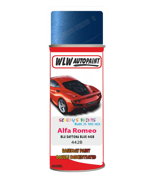 Paint For Alfa Romeo 156 Blu Daytona Blue Aerosol Spray Car Paint + Lacquer 442B