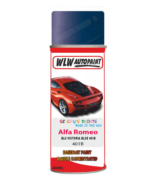 Paint For Alfa Romeo Spider Blu Victoria Blue Aerosol Spray Paint 401B