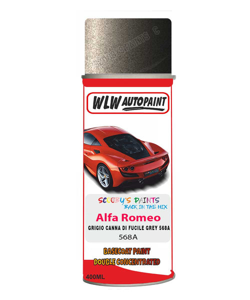 Paint For Alfa Romeo 159 Grigio Canna Di Fucile Grey Aerosol Spray Paint 568A